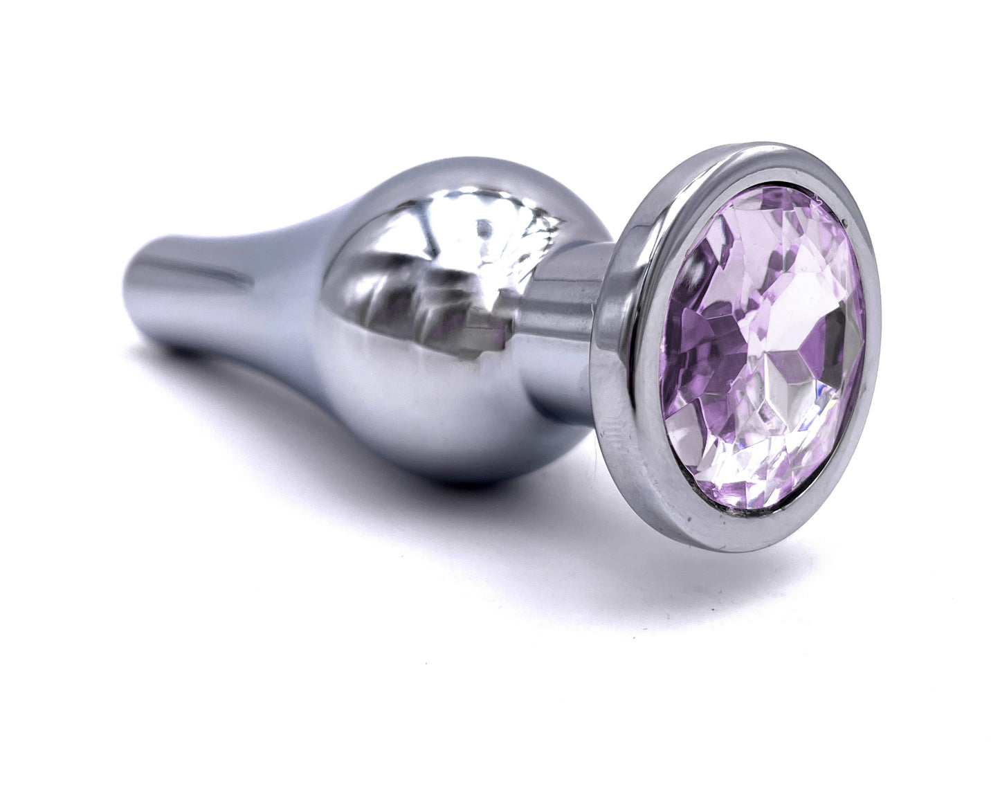 Elegance Spark - Plug Anale lungo in Metallo con Diamante