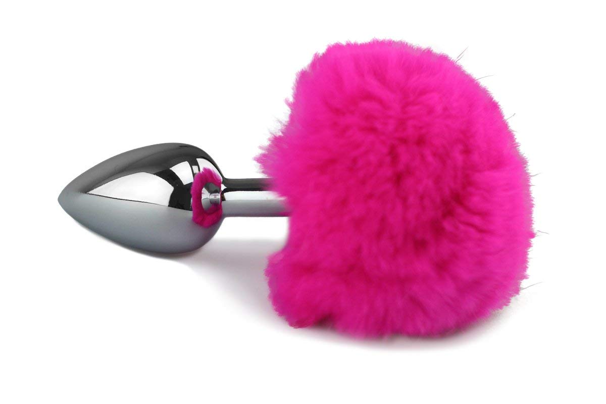 GleamBunny - Plug in Acciaio con Pompon