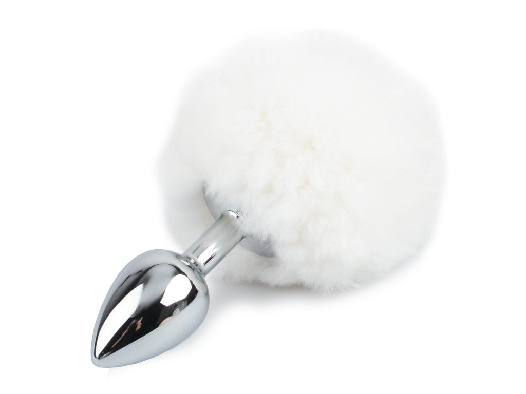 GleamBunny - Plug in Acciaio con Pompon