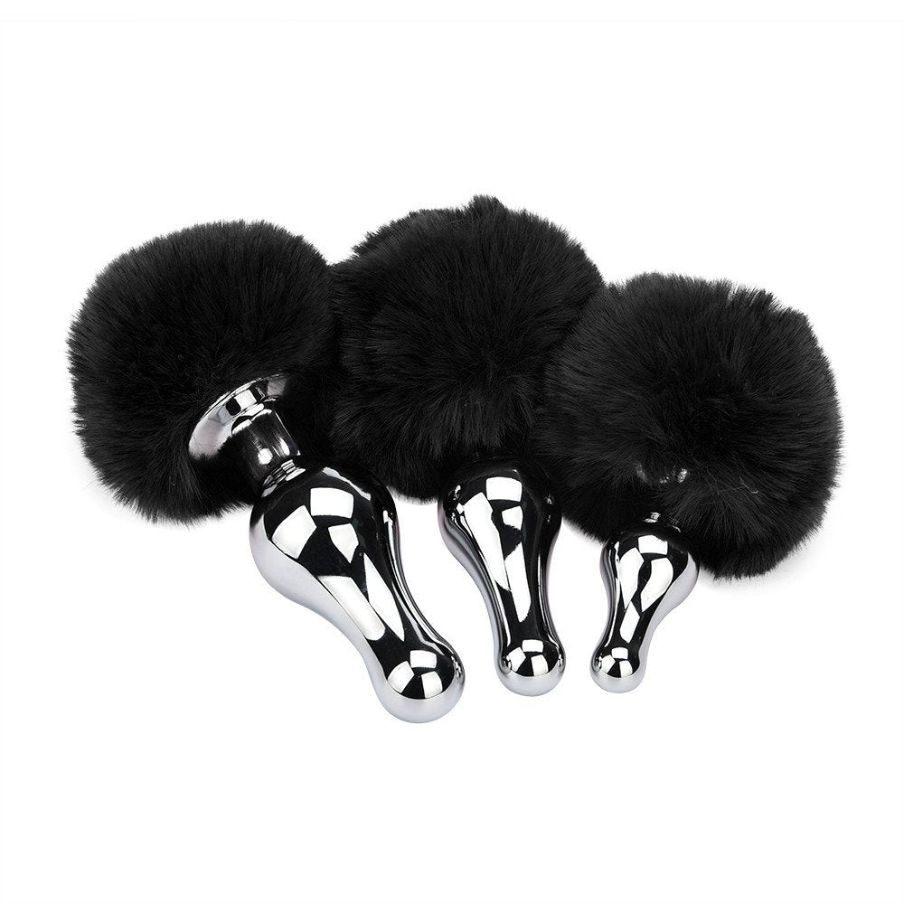 PomTail - Plug Anale in Metallo con PomPom