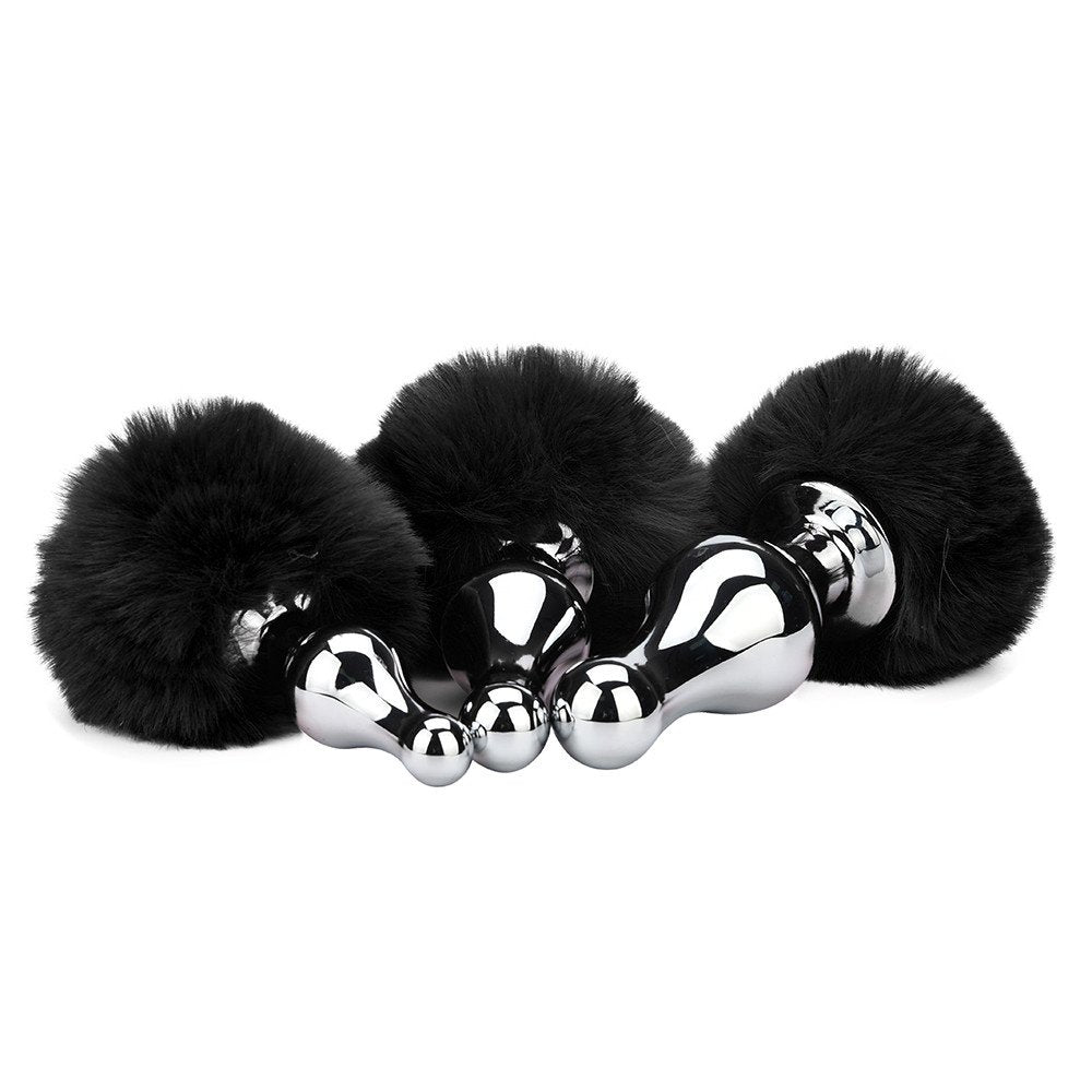 PomTail - Plug Anale in Metallo con PomPom