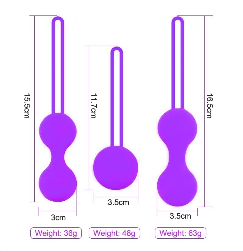 TrioTone - Kit Palline per esercizi vaginali