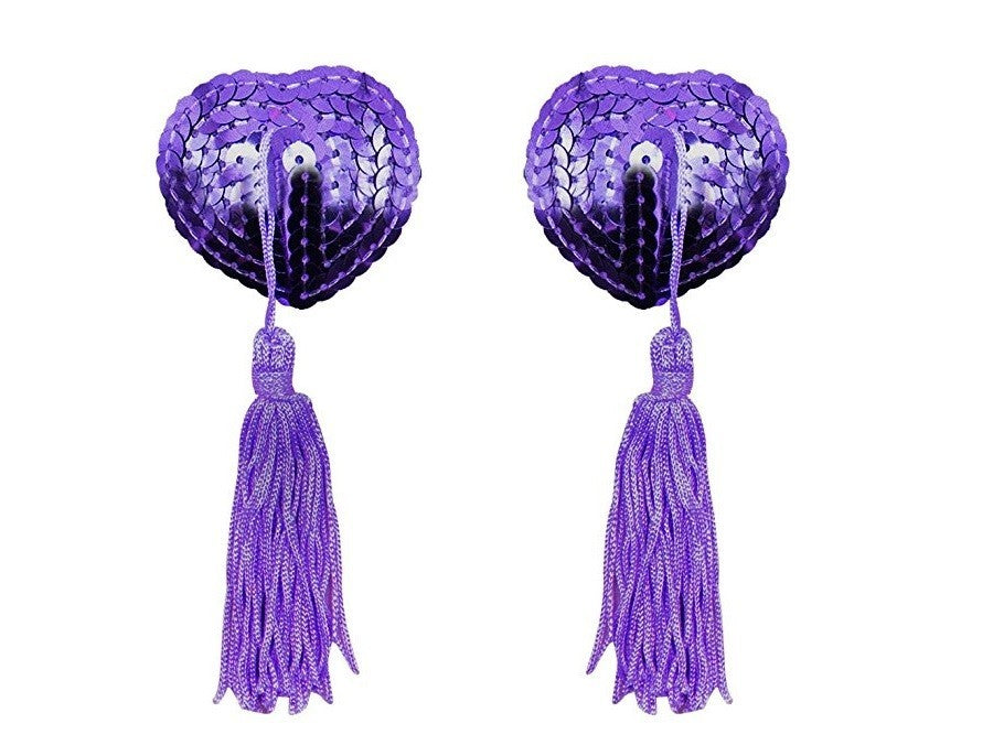 Copricapezzoli Sexy a forma di cuore con pendente vari colori