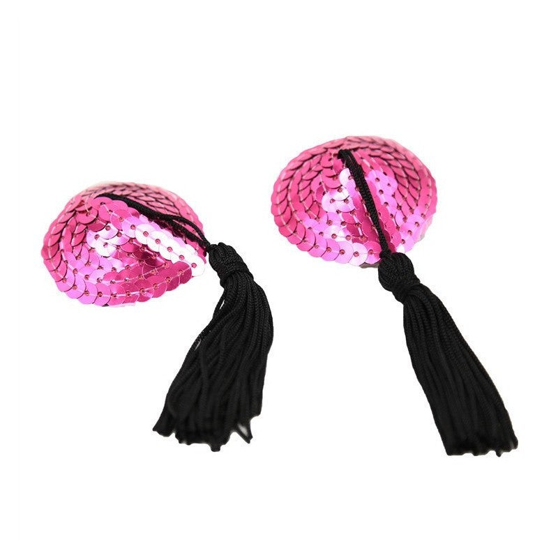 Copricapezzoli Sexy a forma di cuore con pendente vari colori