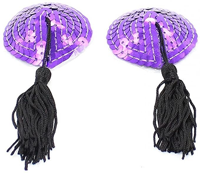 Copricapezzoli Sexy a forma di cuore con pendente vari colori
