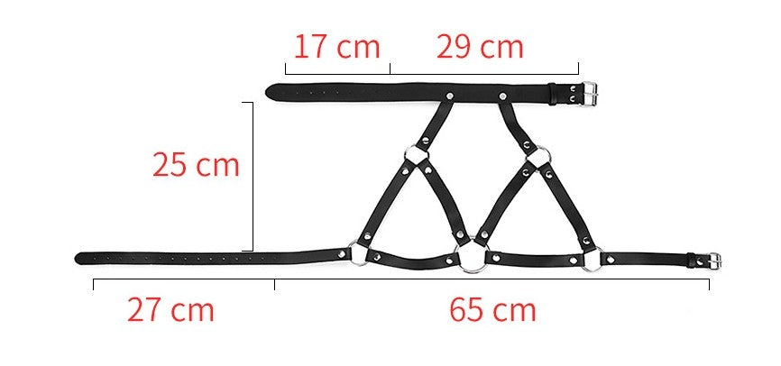 Costrittivo Seno con pinze capezzoli e gag ring