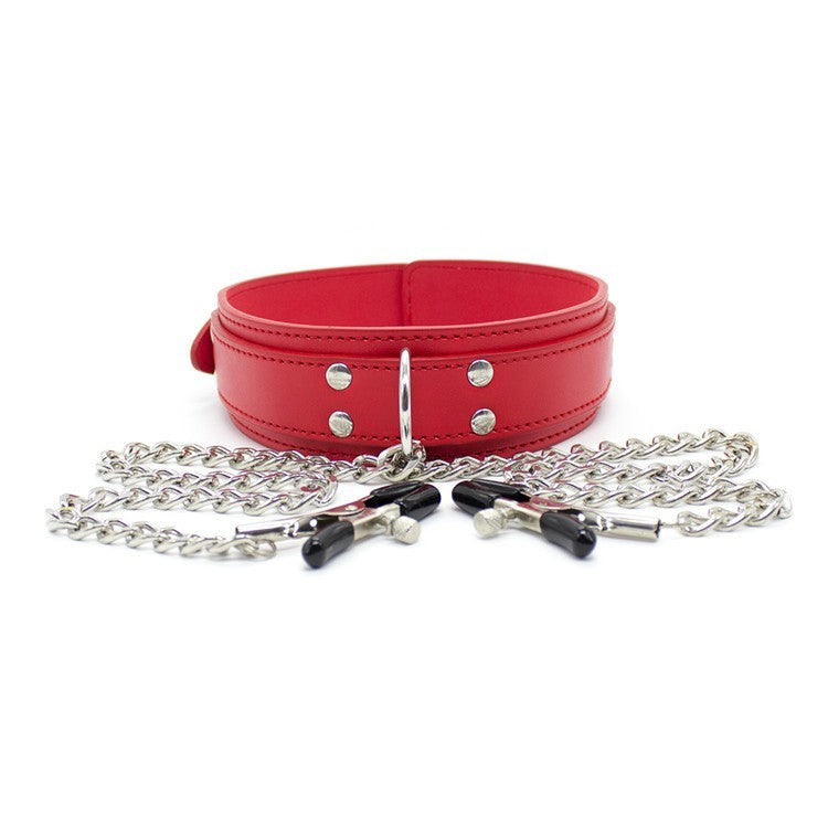 Cheeky Chains - Collare con Pinze capezzoli