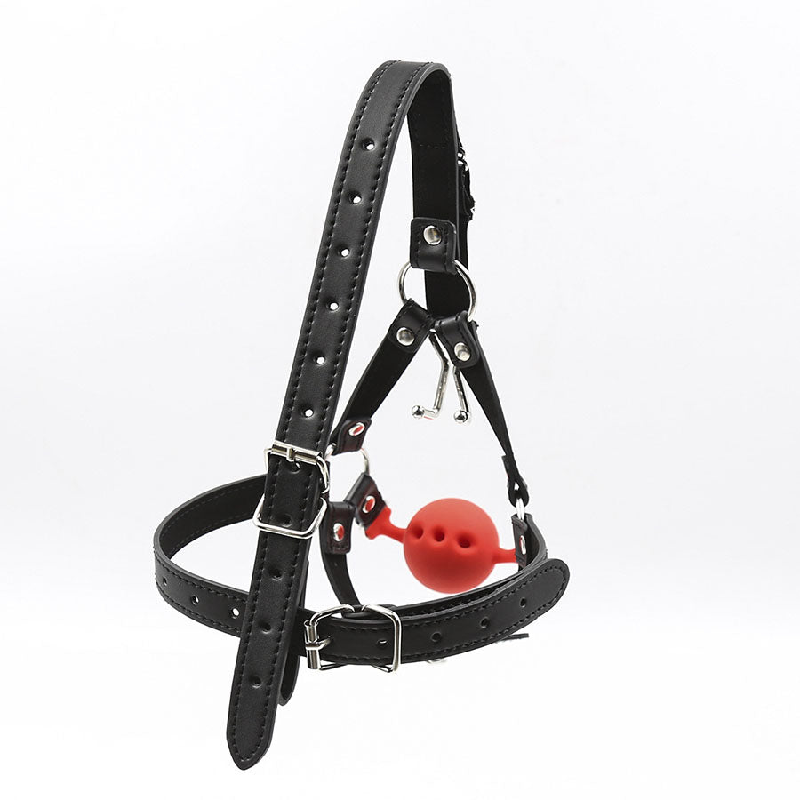 Nose Hook Gag - Gag Ball con ganci per naso