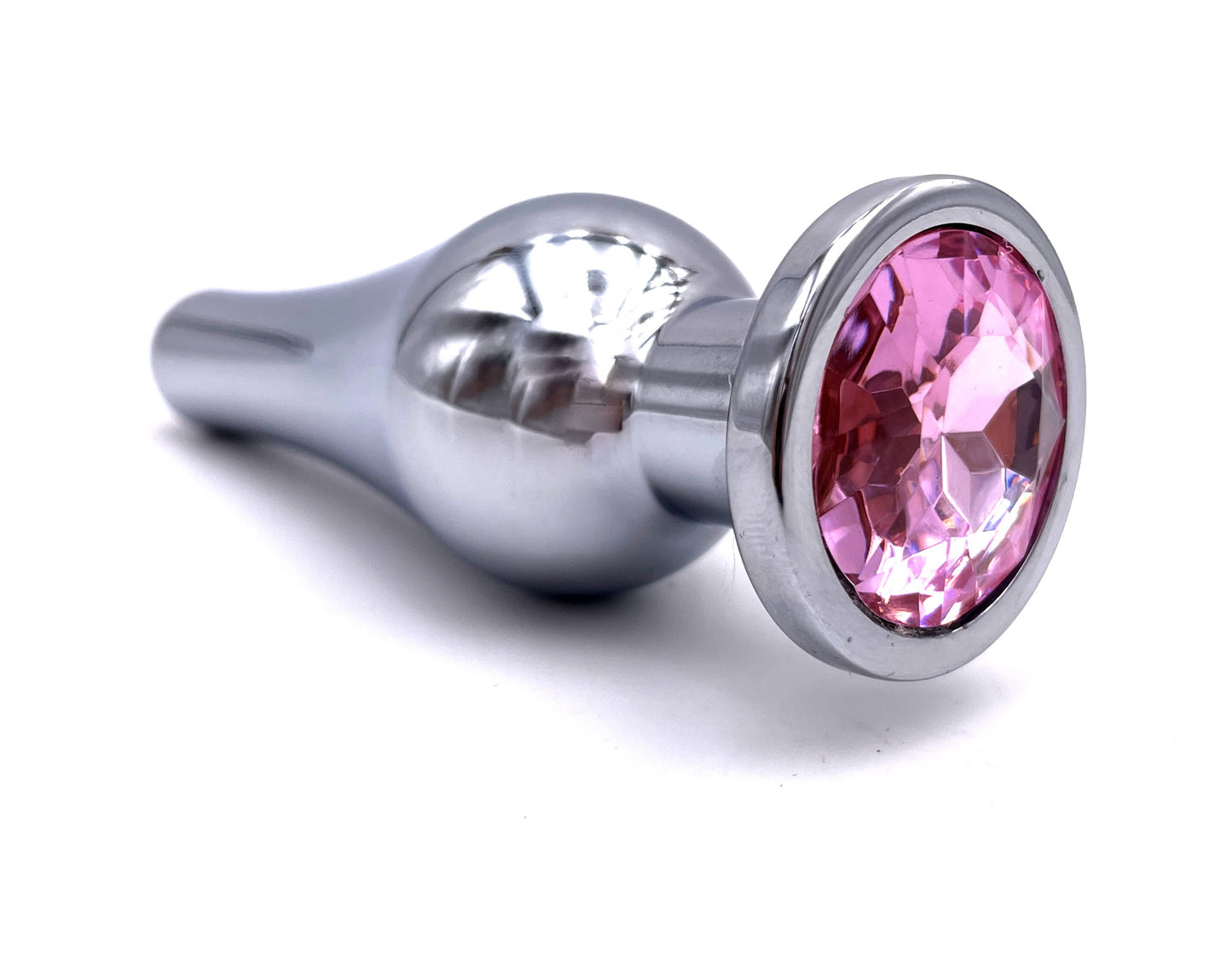 Elegance Spark - Plug Anale lungo in Metallo con Diamante