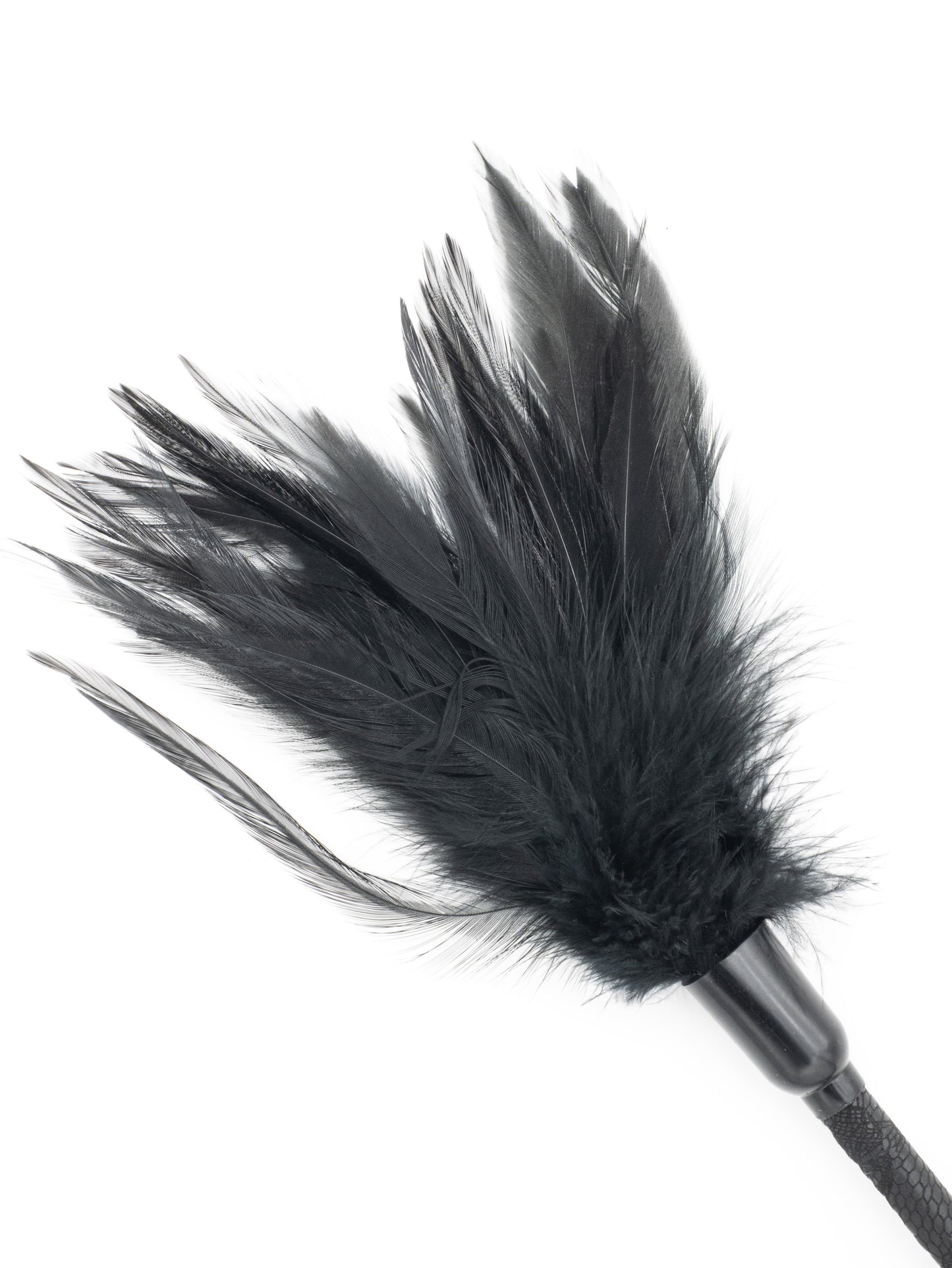 Paletta di pizzo BDSM con piume