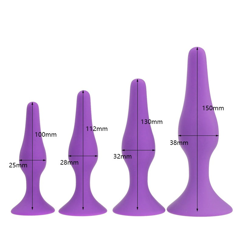 Qlimax - Plug Anale con ventosa in silicone liscio