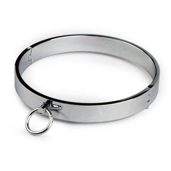 Collare in Acciaio BDSM con anello