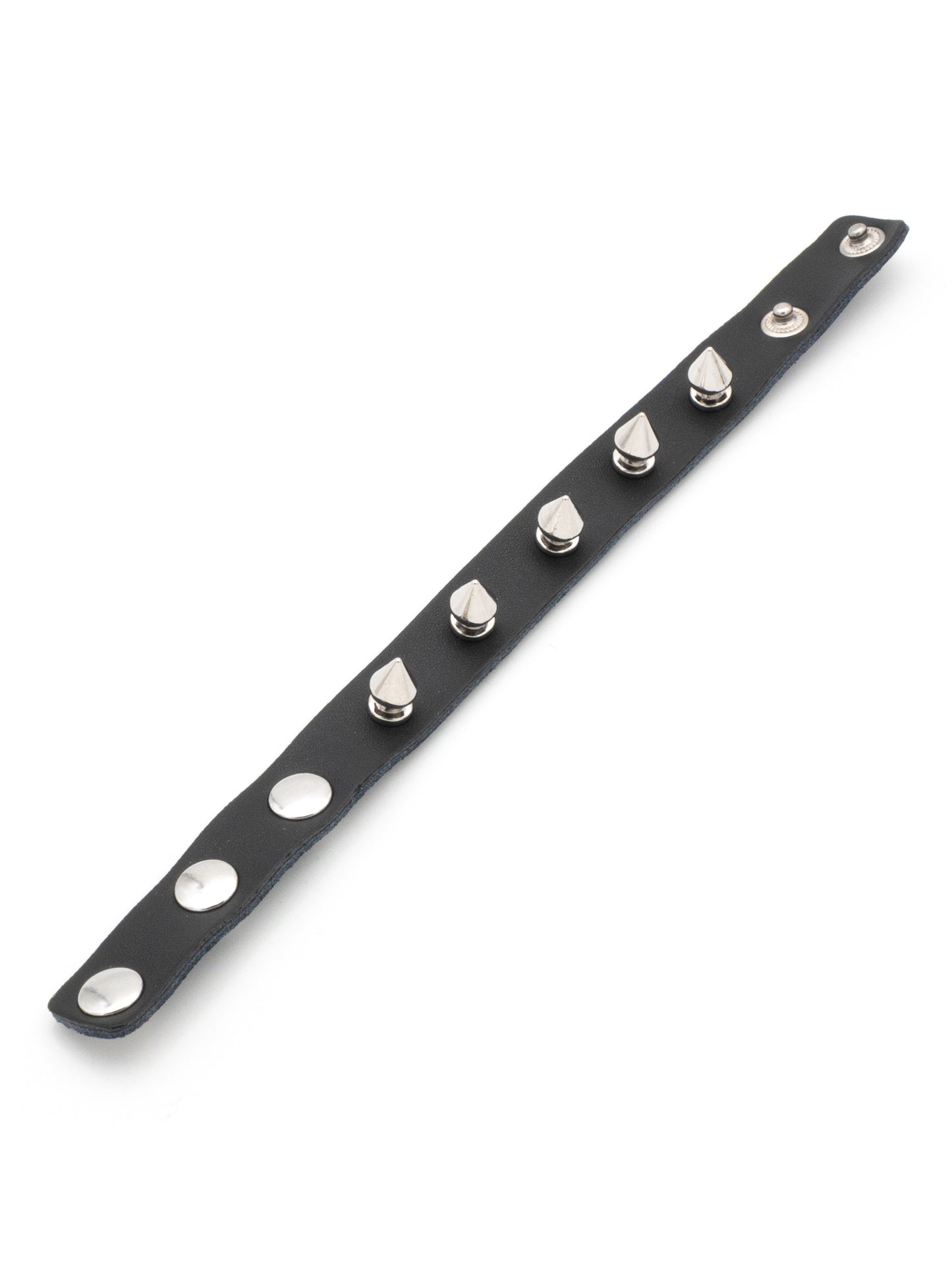 Collarino Borchiato in pelle, per pene