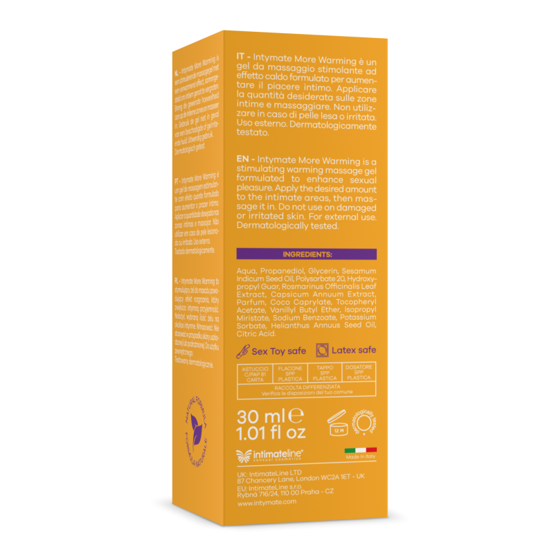 Intymate More Warming effetto caldo 30ml 🔥