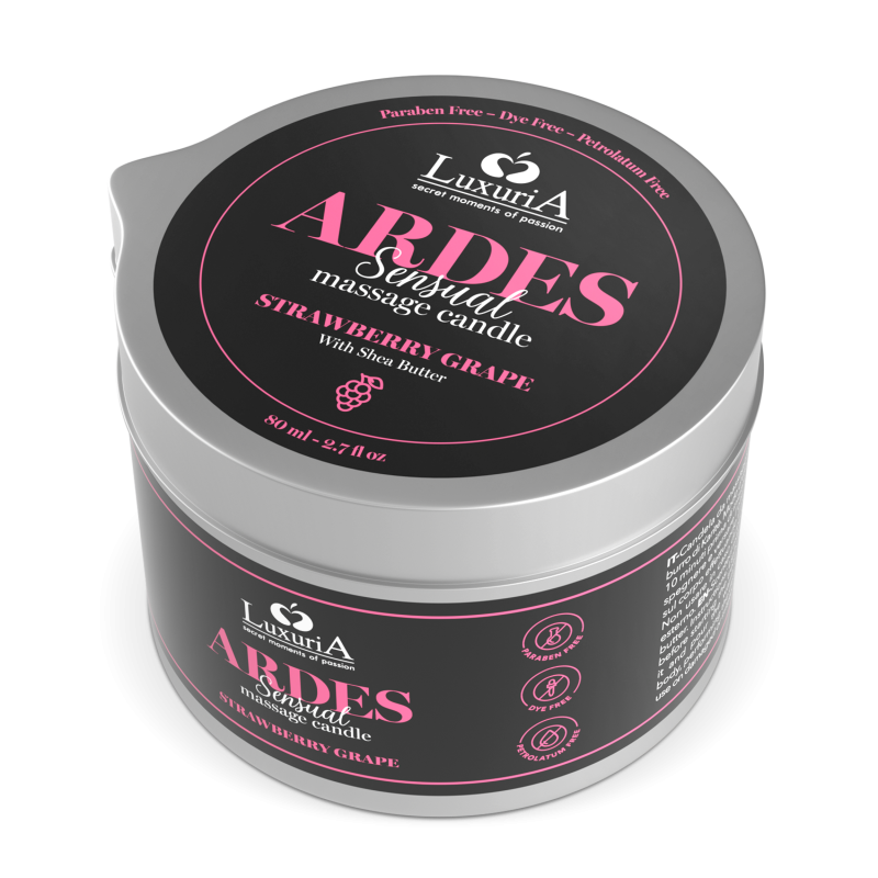 Luxuria Ardes Massage Candle Uva Fragola 80ml
