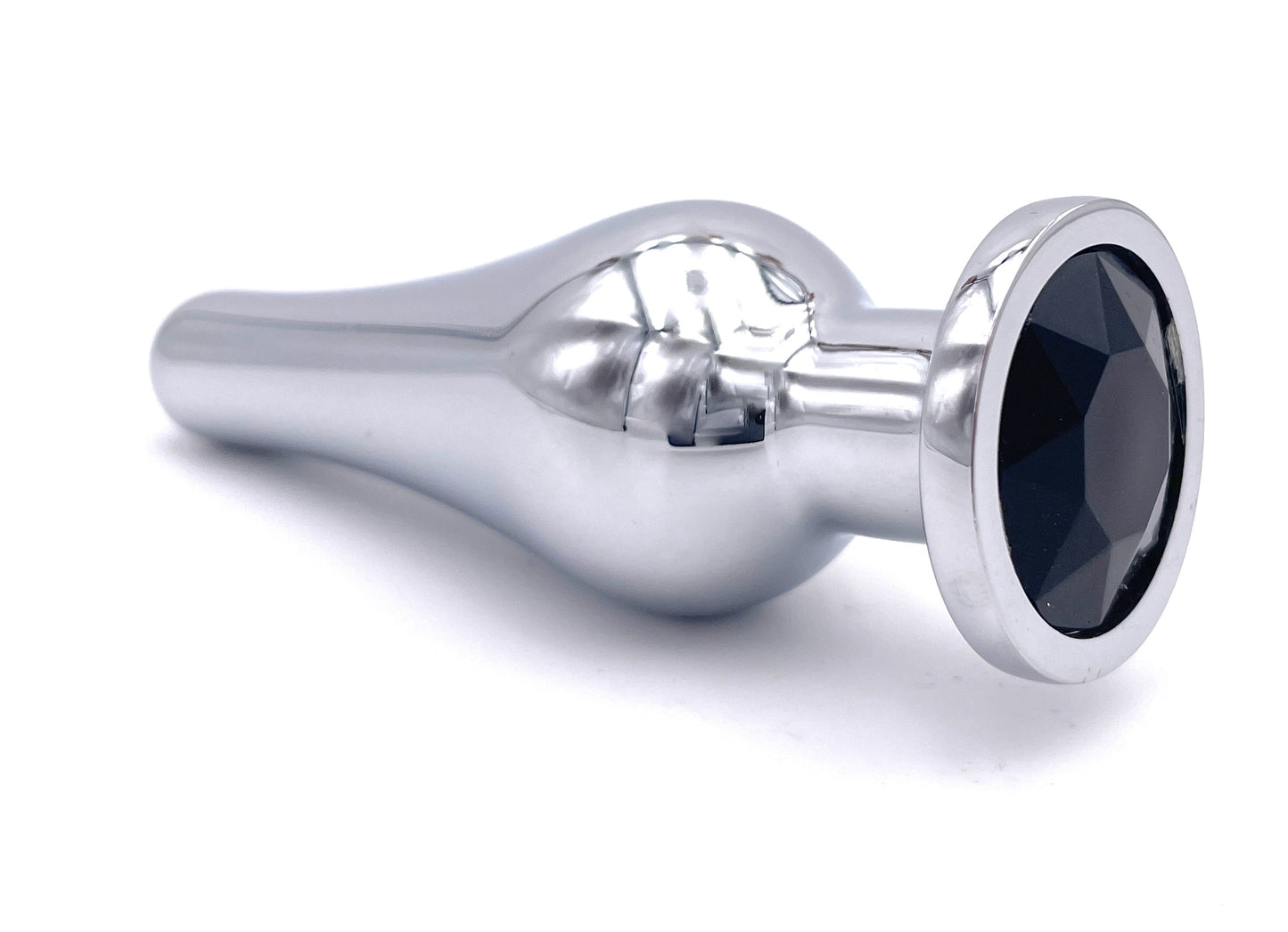 Elegance Spark - Plug Anale lungo in Metallo con Diamante
