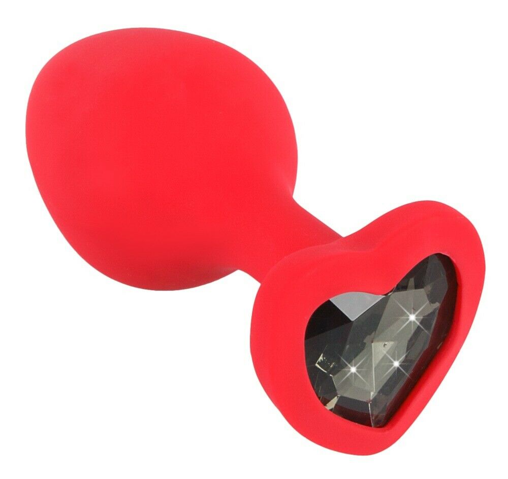 Heart Thrill - Plug Anale in Silicone rosso con Cuore