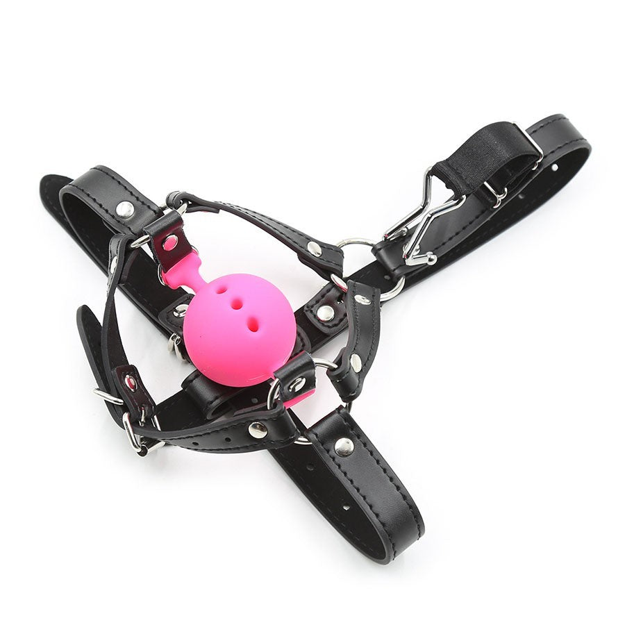 Nose Hook Gag - Gag Ball con ganci per naso
