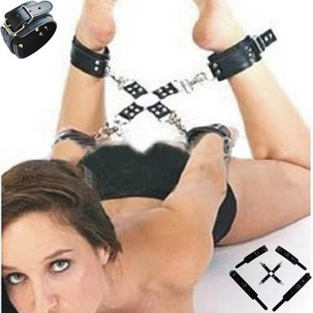 Hogtie Bond - Set di 2 Manette, 2 Cavigliere e Hogtie