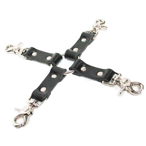 Hogtie Bond - Set di 2 Manette, 2 Cavigliere e Hogtie
