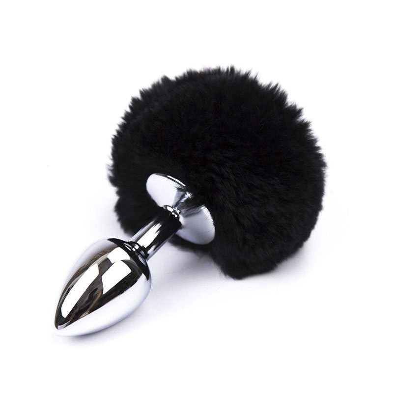GleamBunny - Plug in Acciaio con Pompon