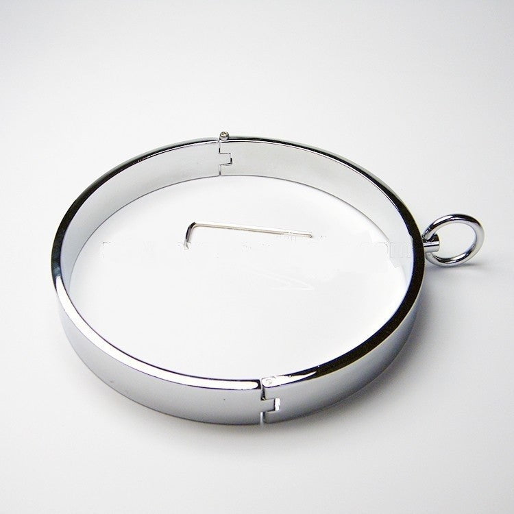 Collare in Acciaio BDSM con anello