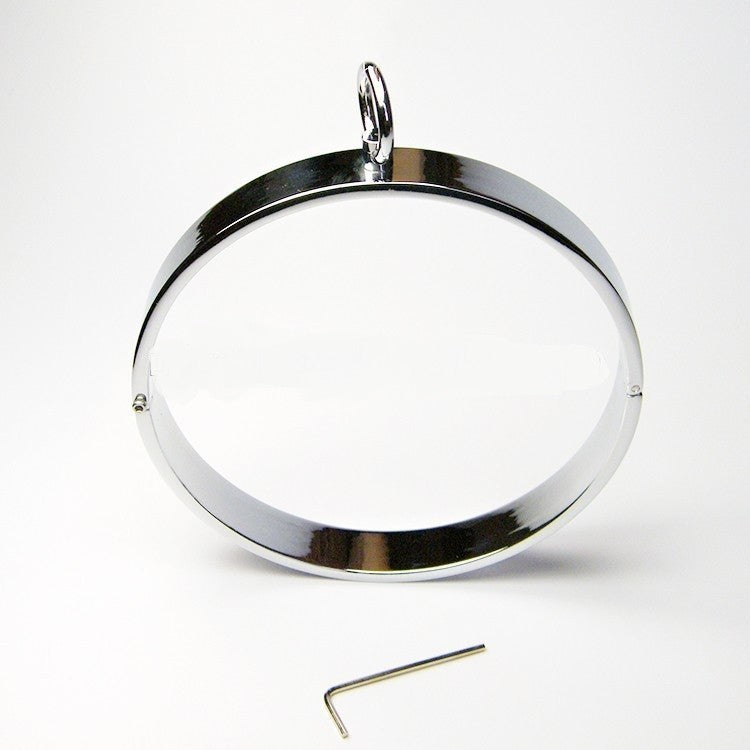 Collare in Acciaio BDSM con anello