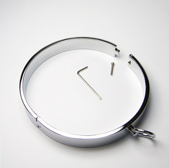 Collare in Acciaio BDSM con anello