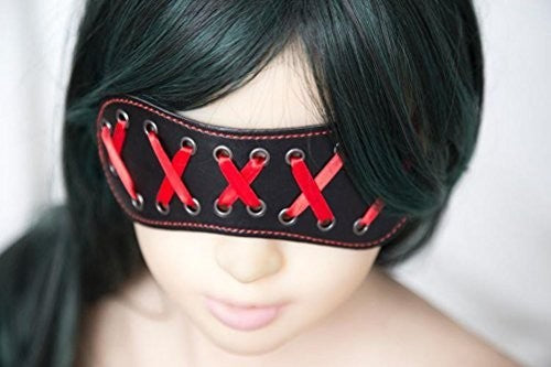 Red X - Benda occhi in ecopelle e raso