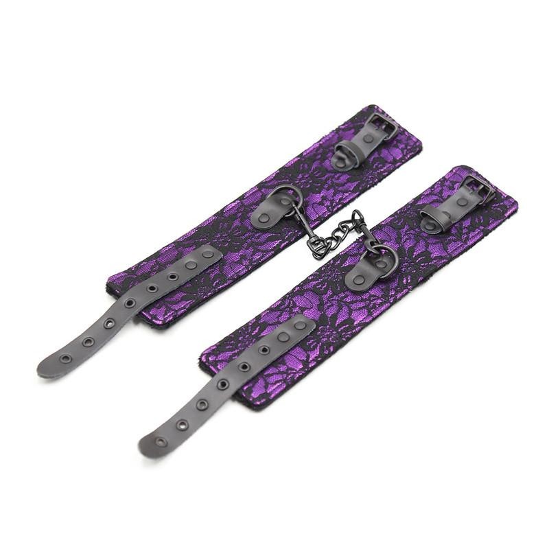 Fairy Kink - Manette con chiusura in pelle e peluche interno