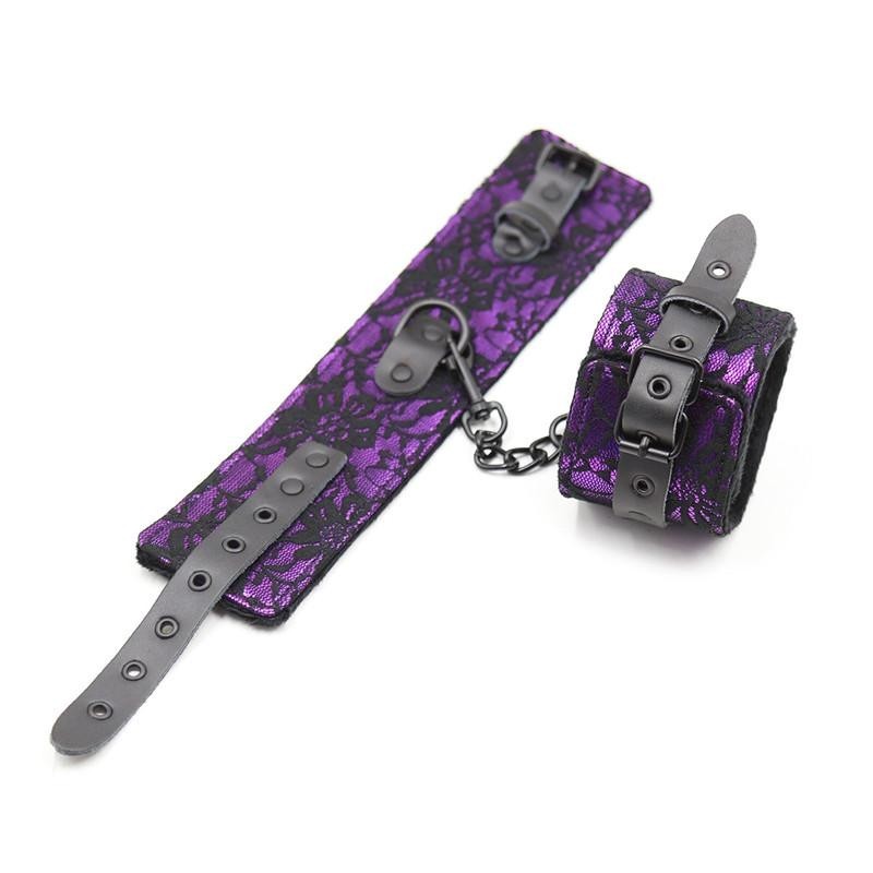 Fairy Kink - Manette con chiusura in pelle e peluche interno