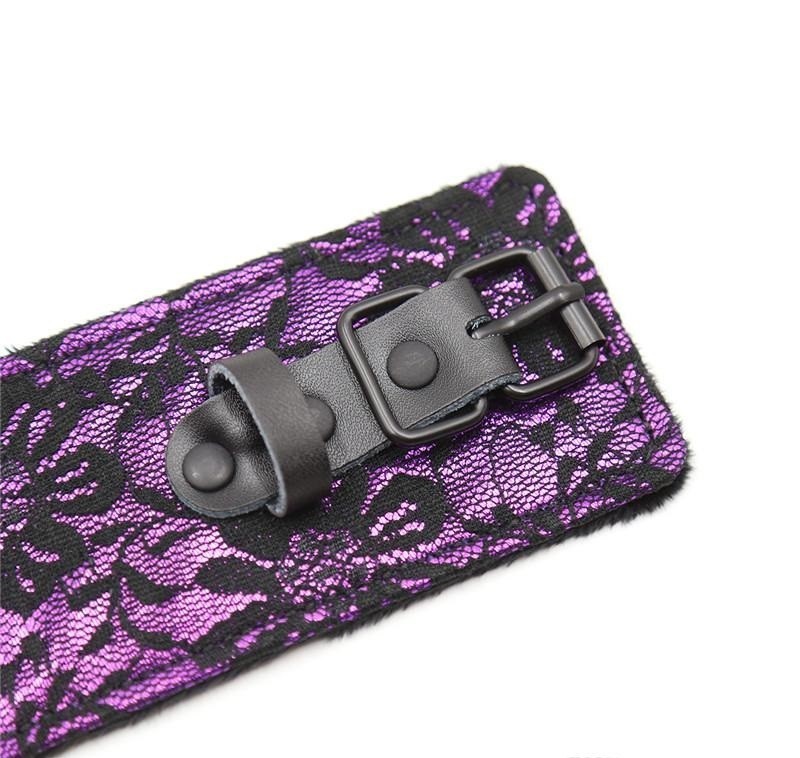 Fairy Kink - Manette con chiusura in pelle e peluche interno