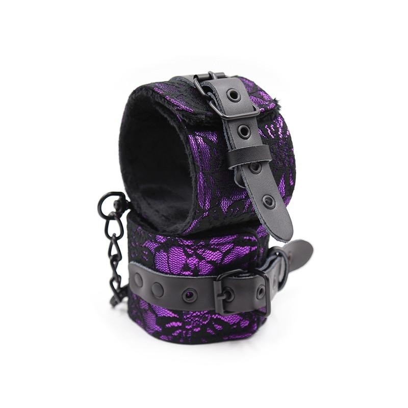 Fairy Kink - Manette con chiusura in pelle e peluche interno