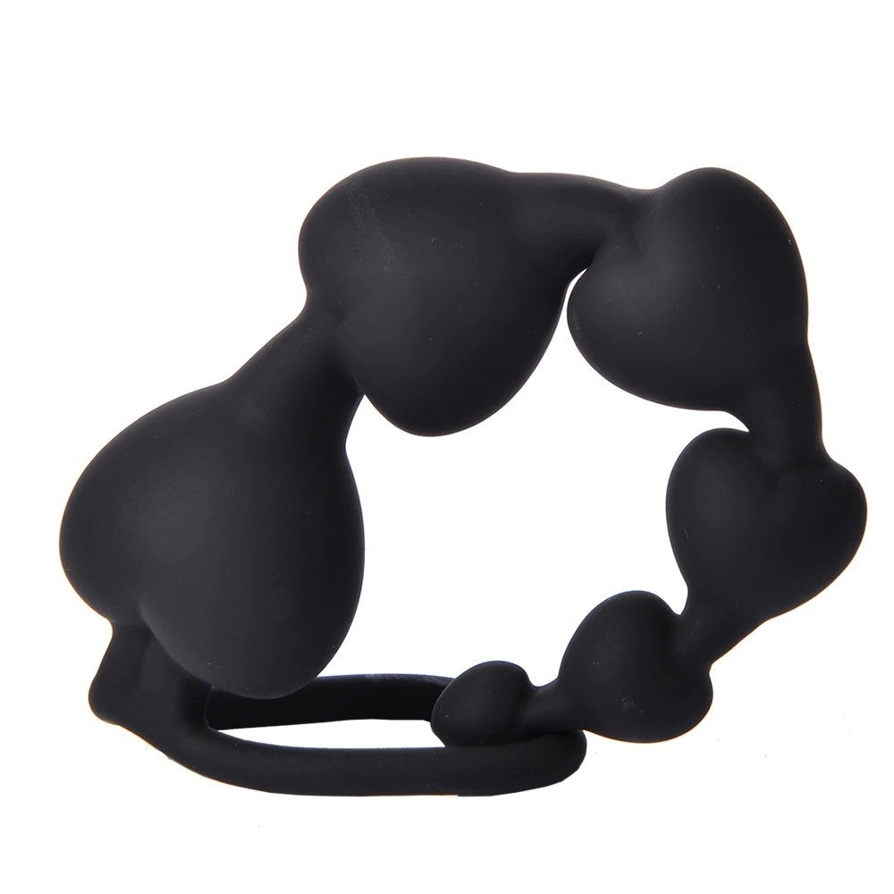 LoveChain - Palline Anali in Silicone a forma di cuore