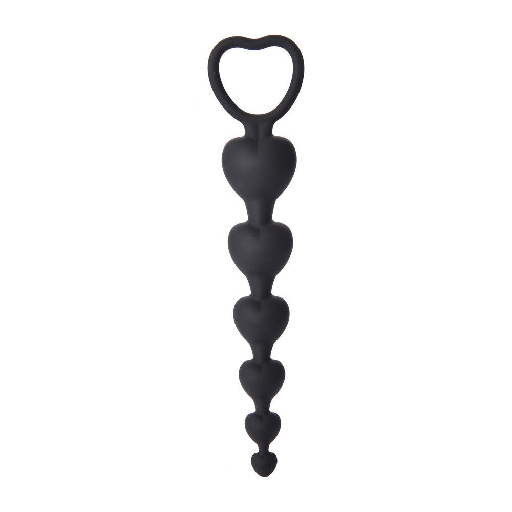 LoveChain - Palline Anali in Silicone a forma di cuore