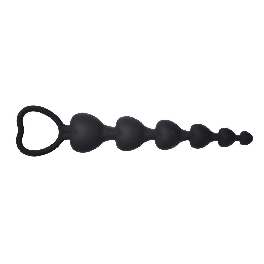 LoveChain - Palline Anali in Silicone a forma di cuore