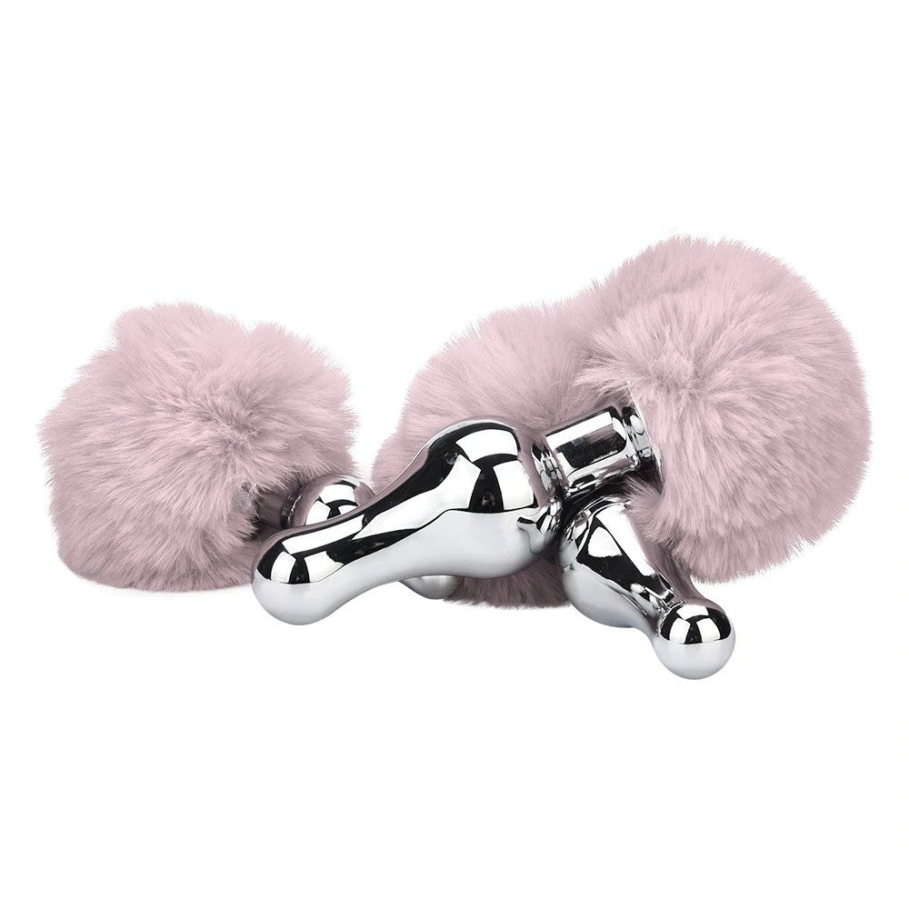 PomTail - Plug Anale in Metallo con PomPom