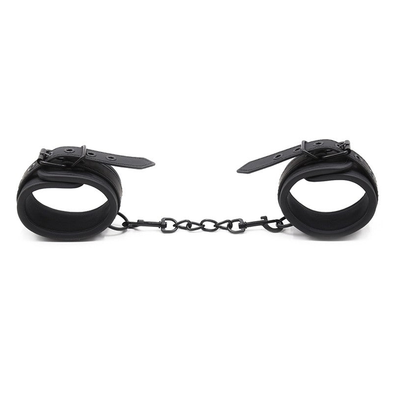Dark Knight - Manette Total Black in Gomma sintetica