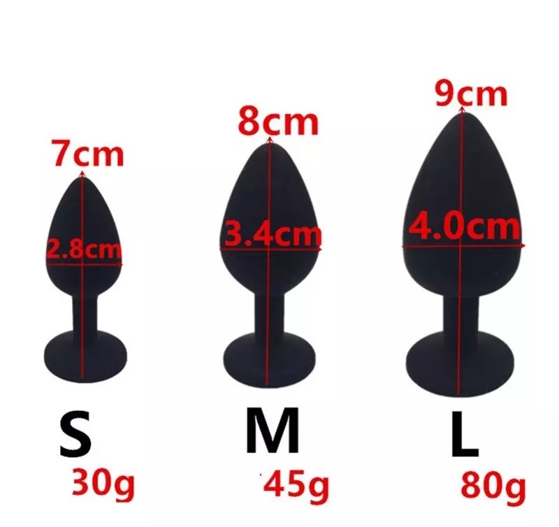 Cupy - Butt Plug Anale in Silicone con Cuore