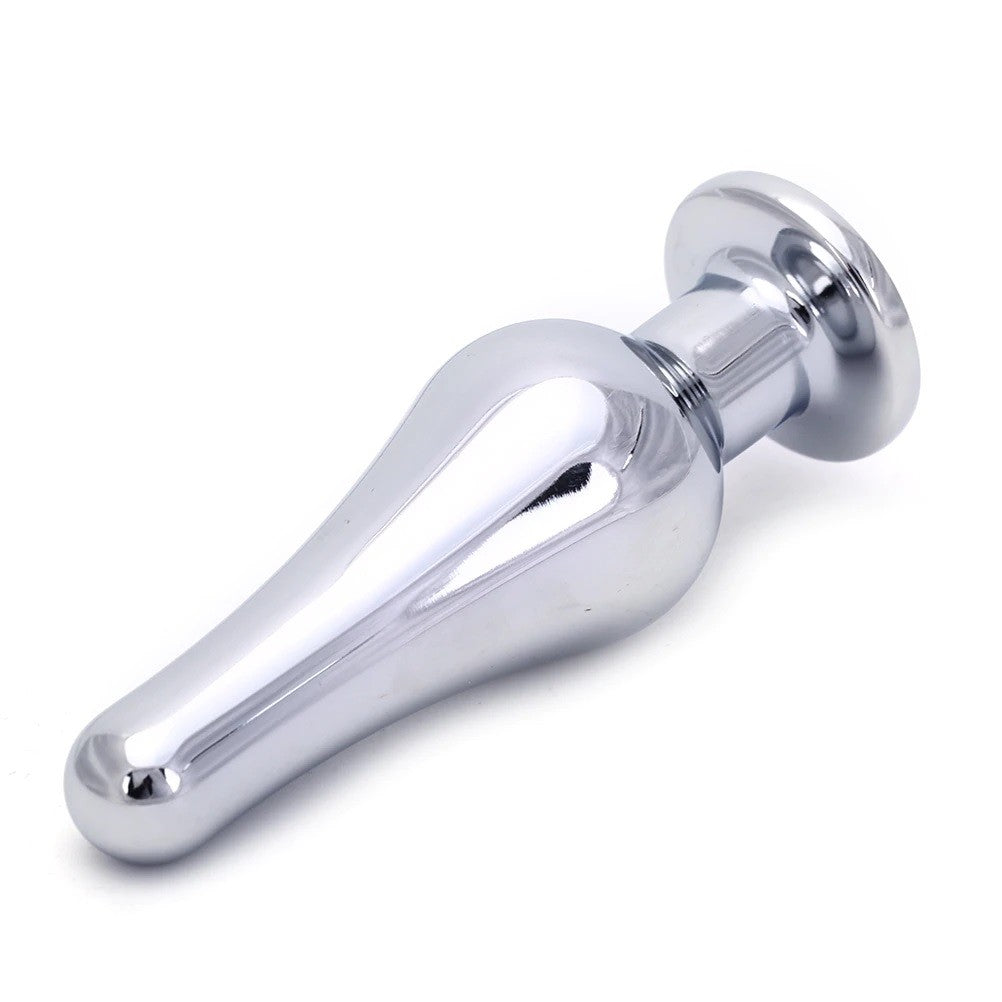 Elegance Spark - Plug Anale lungo in Metallo con Diamante