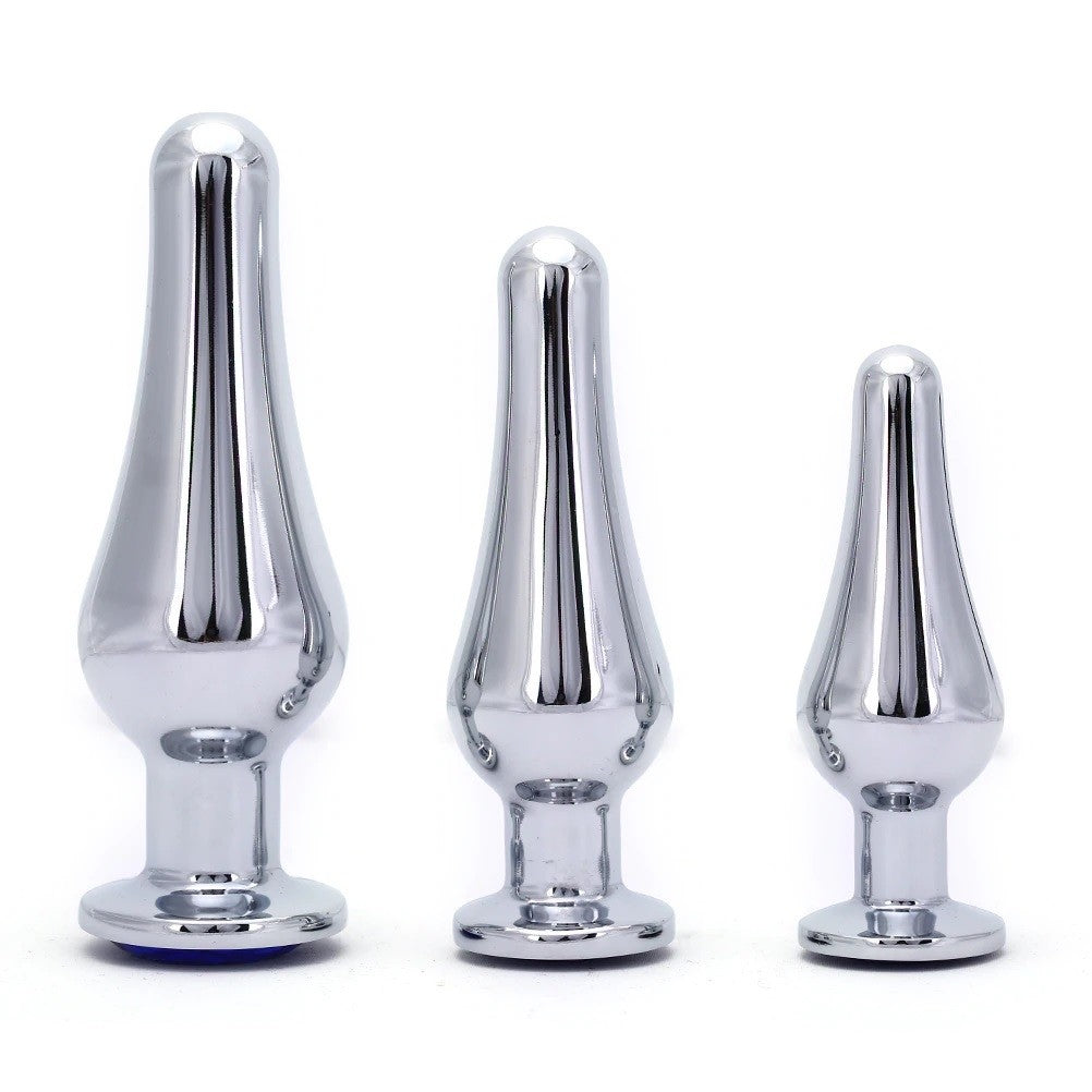Elegance Spark - Plug Anale lungo in Metallo con Diamante