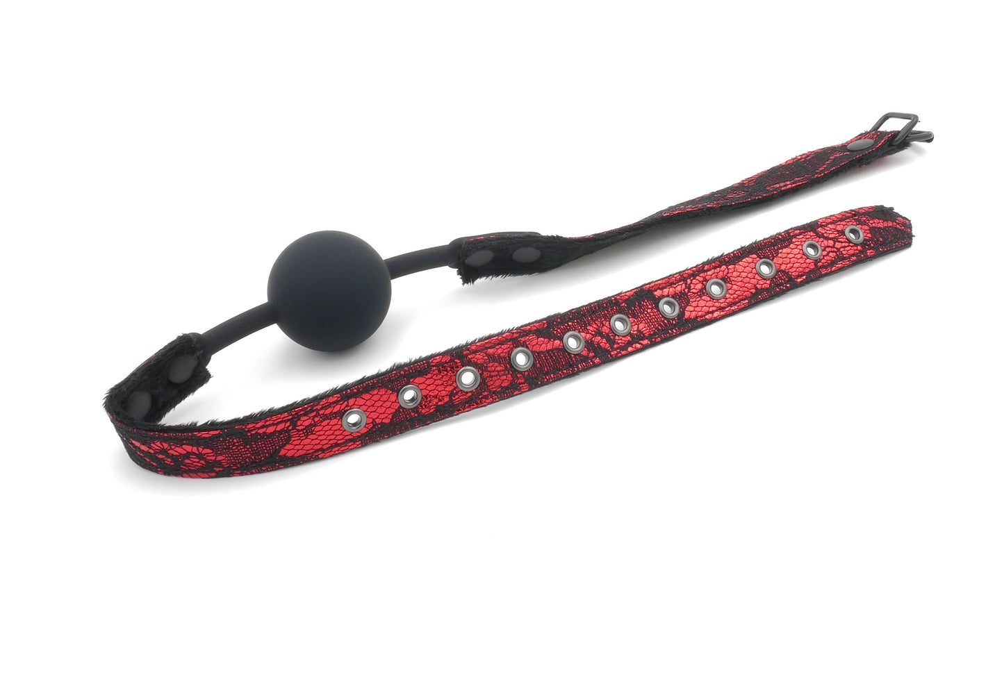 Silk Silence - Ball Gag con Peluche e ricami