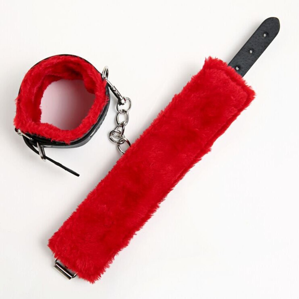 Dark Flame - Manette in Ecopelle con Peluche