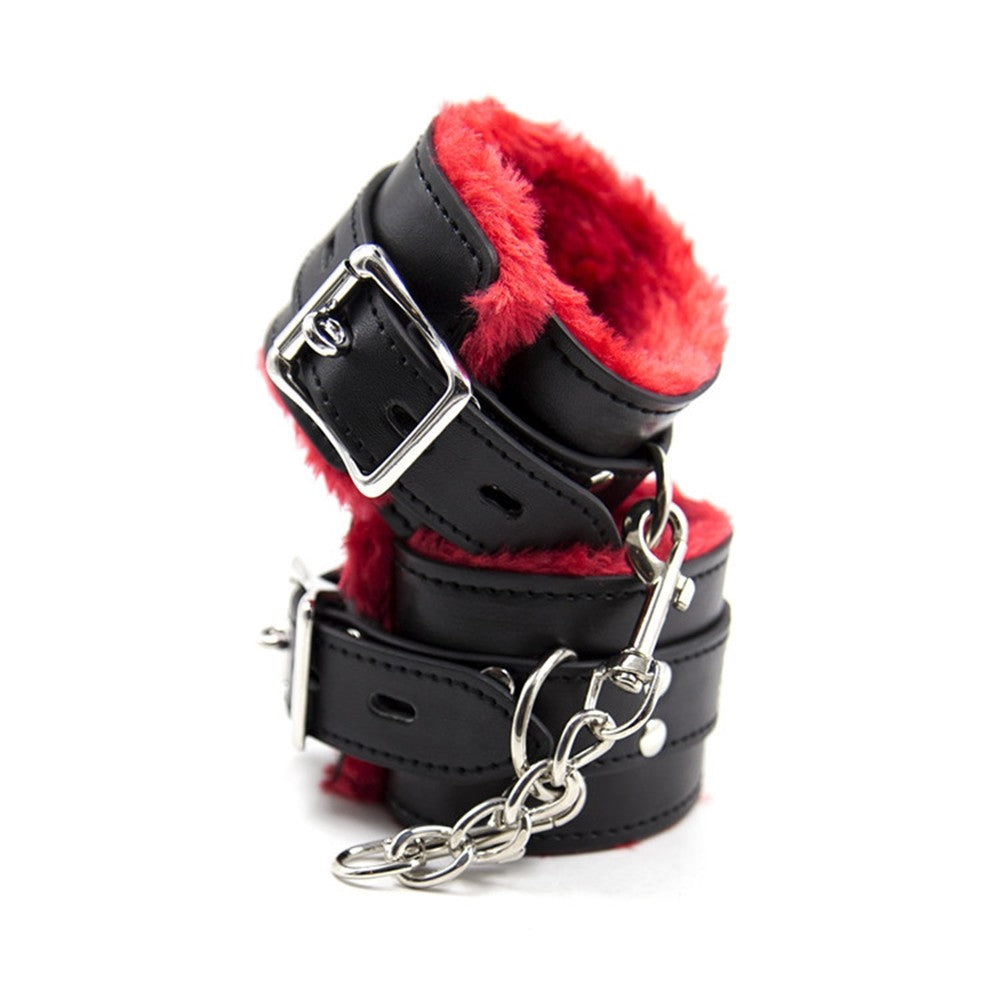 Dark Flame - Manette in Ecopelle con Peluche