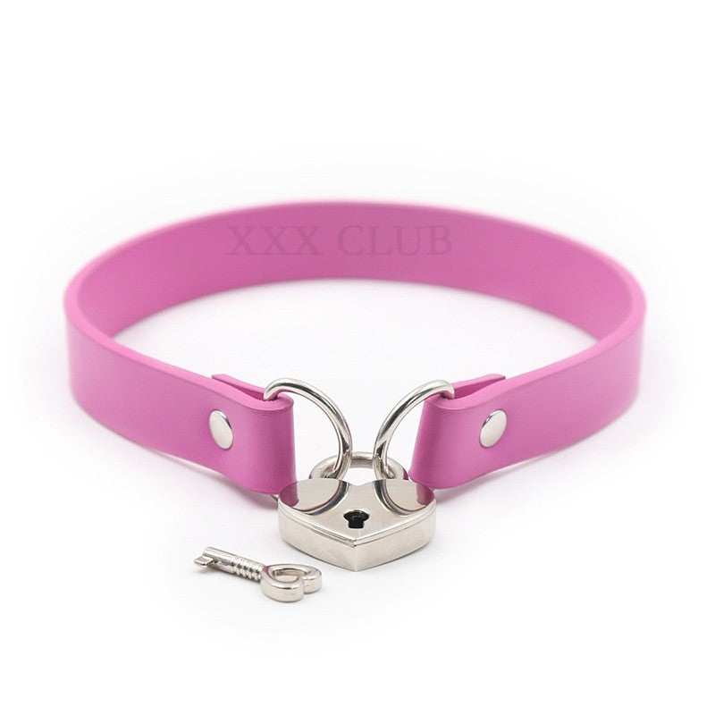 Heart Lock - Collarino con chiusura a Lucchetto