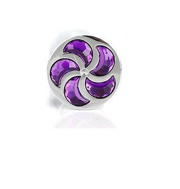 Curvy Comet - Plug Anale con gioiello Viola
