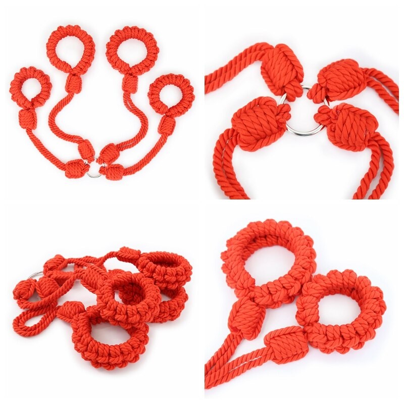 SatinLoop - Set Manette e Cavigliere in corde di raso