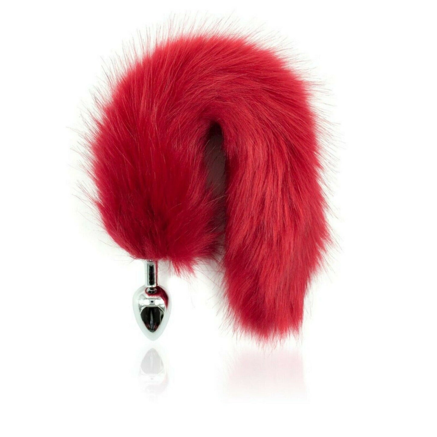 Red Savage - Coda Anale Rossa con Plug in Acciaio inox