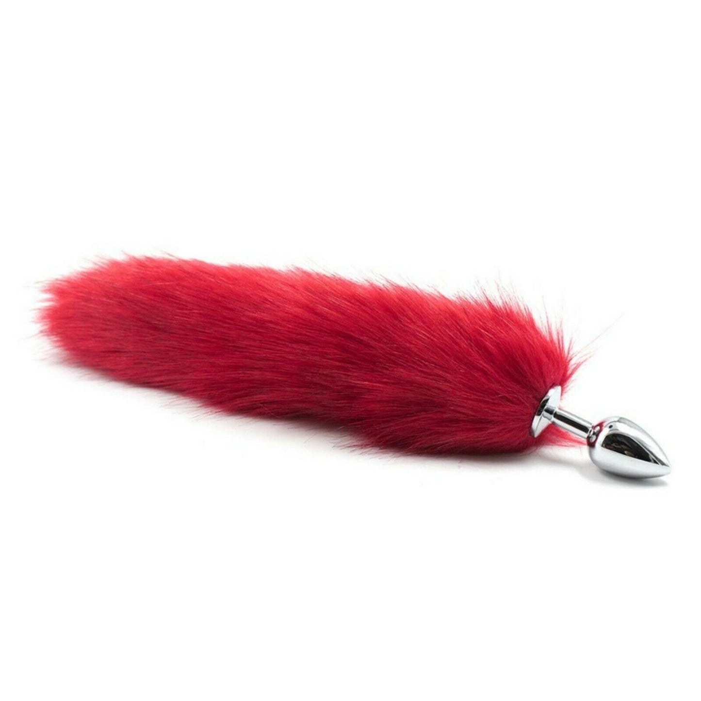 Red Savage - Coda Anale Rossa con Plug in Acciaio inox