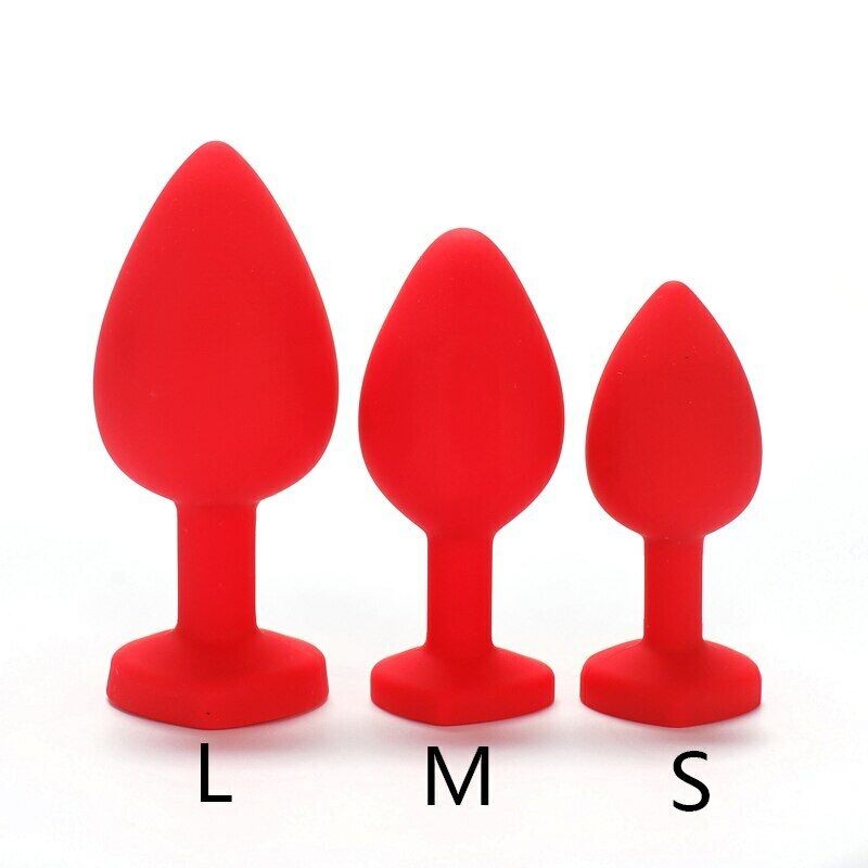 Heart Thrill - Plug Anale in Silicone rosso con Cuore